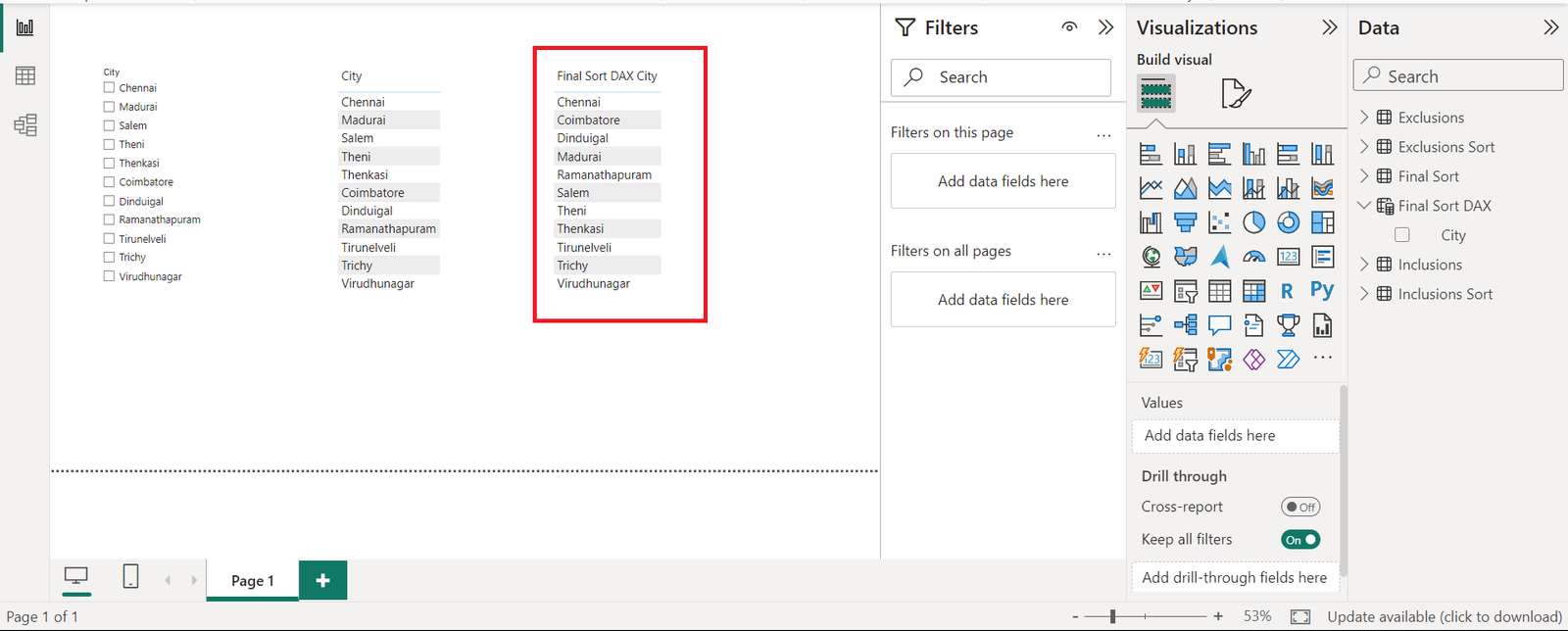 How to Custom Sort Text Column – Data Narrates