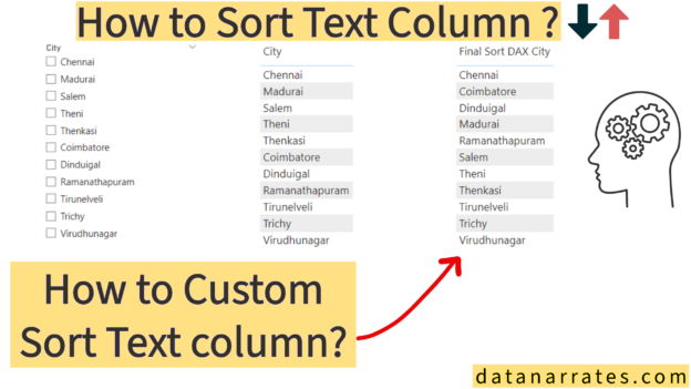 How to Custom Sort Text Column – Data Narrates