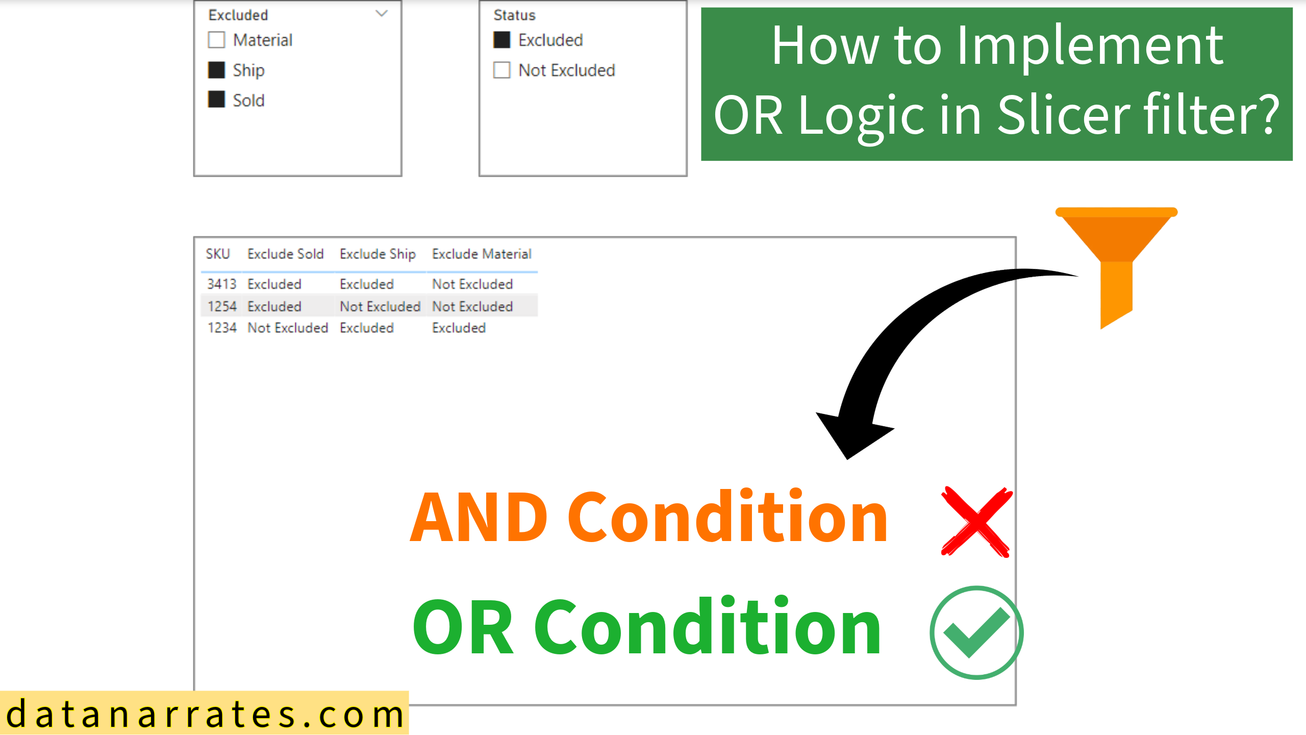 ‘OR’ logic in Power BI Slicer using Text field